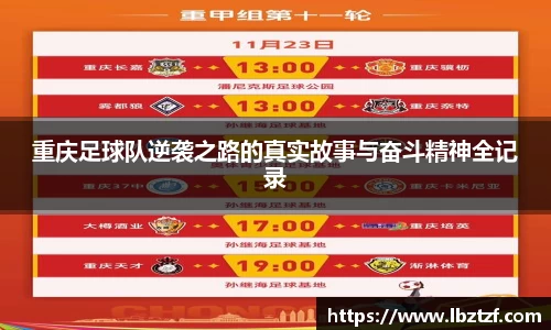 重庆足球队逆袭之路的真实故事与奋斗精神全记录